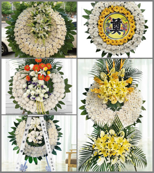 浙江省衢州江山市张村乡玉坑口村花圈速递